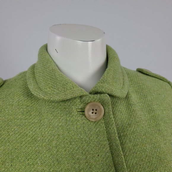 Banana Republic Green Wool Military Inspired Jacket Size S - Picture 2 of 16